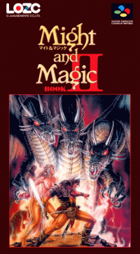 Might and Magic Book II Super Famicom JP box art